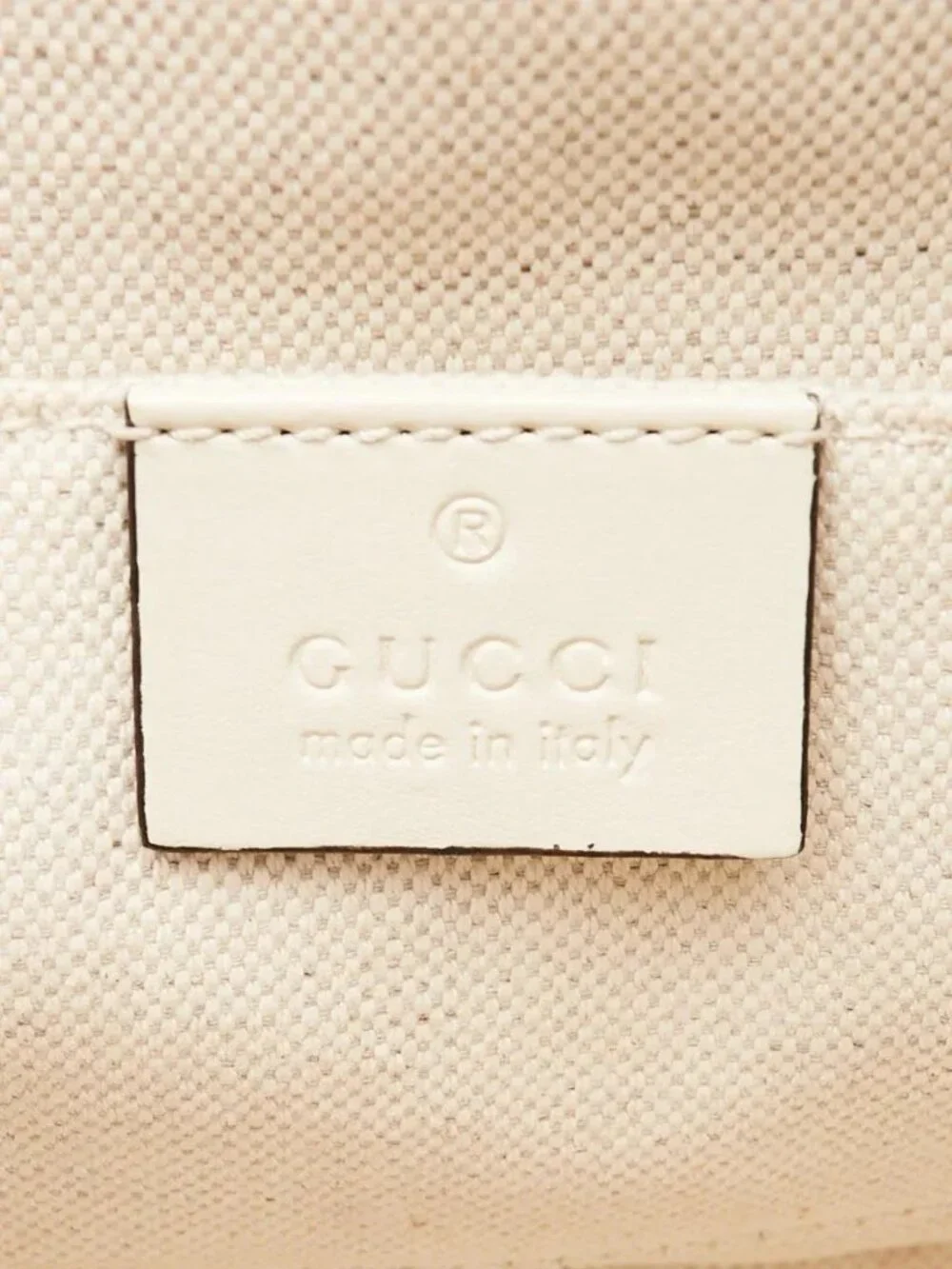 Gucci White Smooth Leather 1955 Horsebit Mini Bag